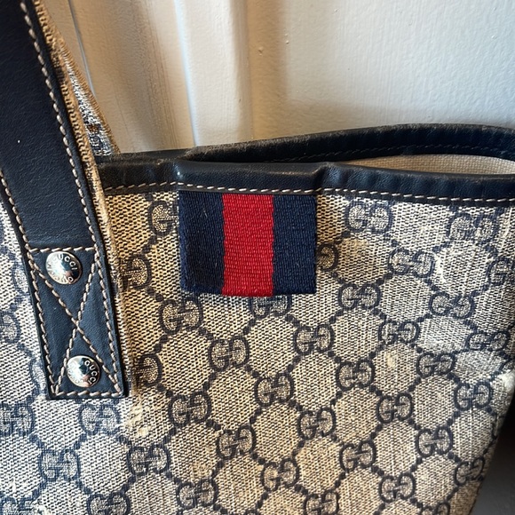 Gucci Tote Bag Navy MG - Picture 3 of 16